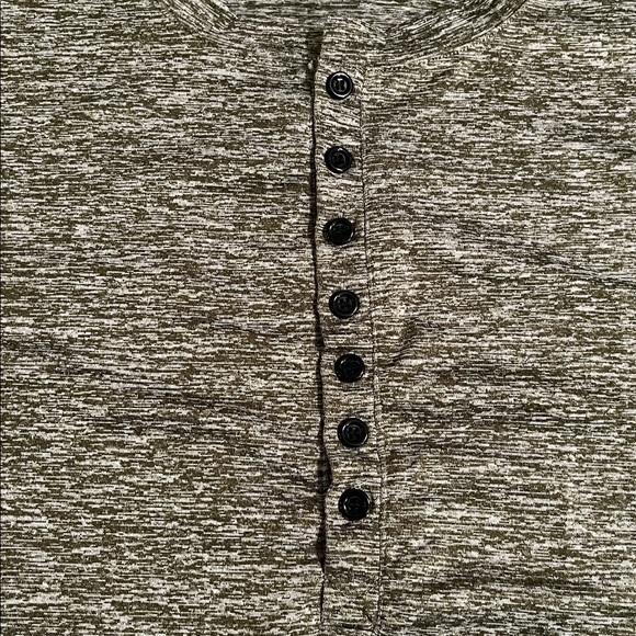 NWOT MLANM Casual Slim Fit Henley long sleeve shirt - Picture 2 of 3